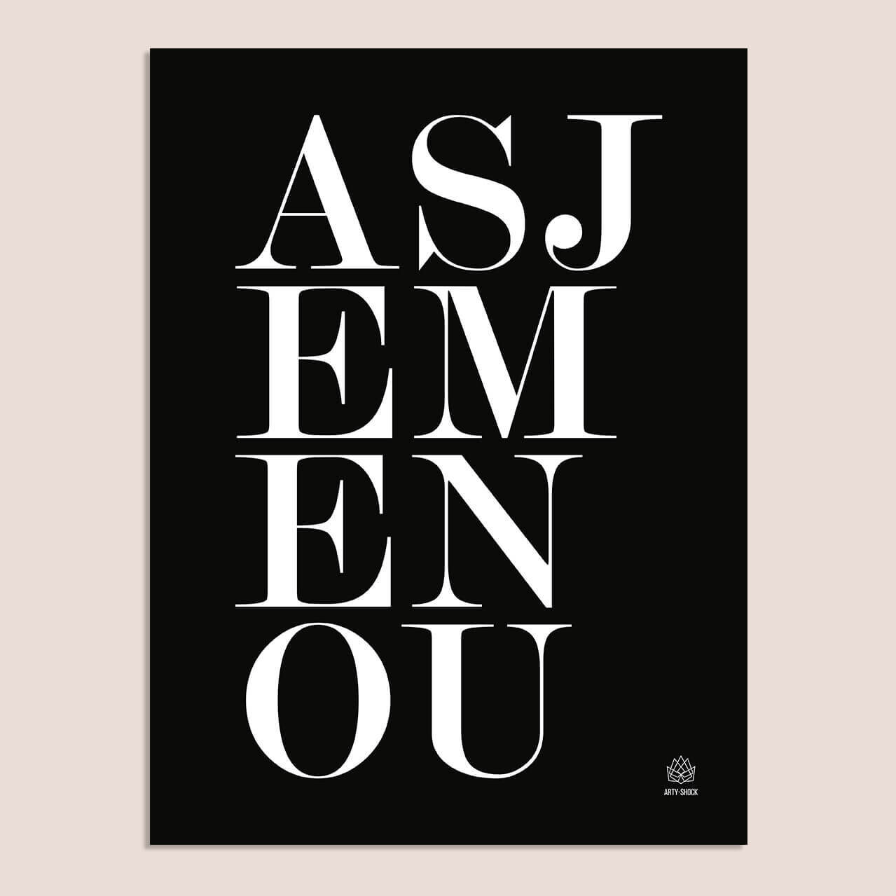 Poster 'Asjemenou'