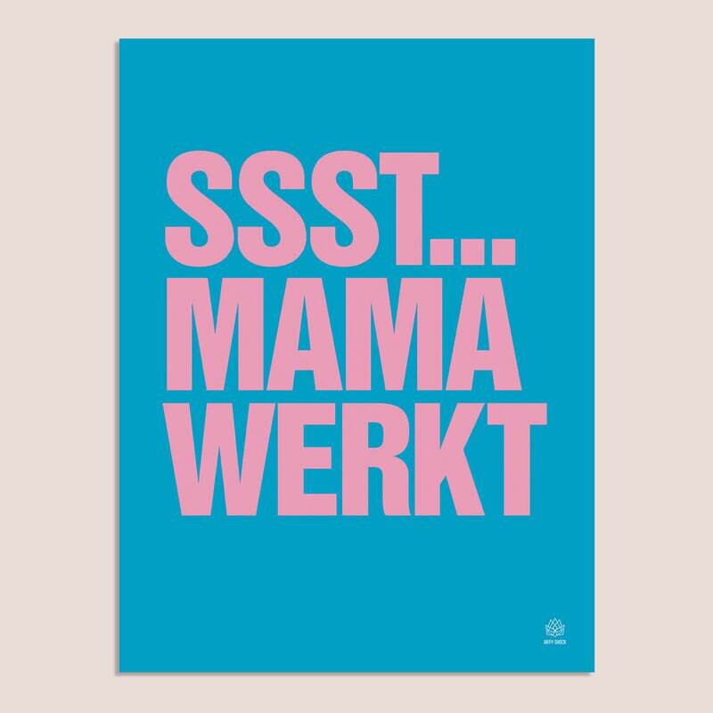 Poster 'Ssst... mama werkt'