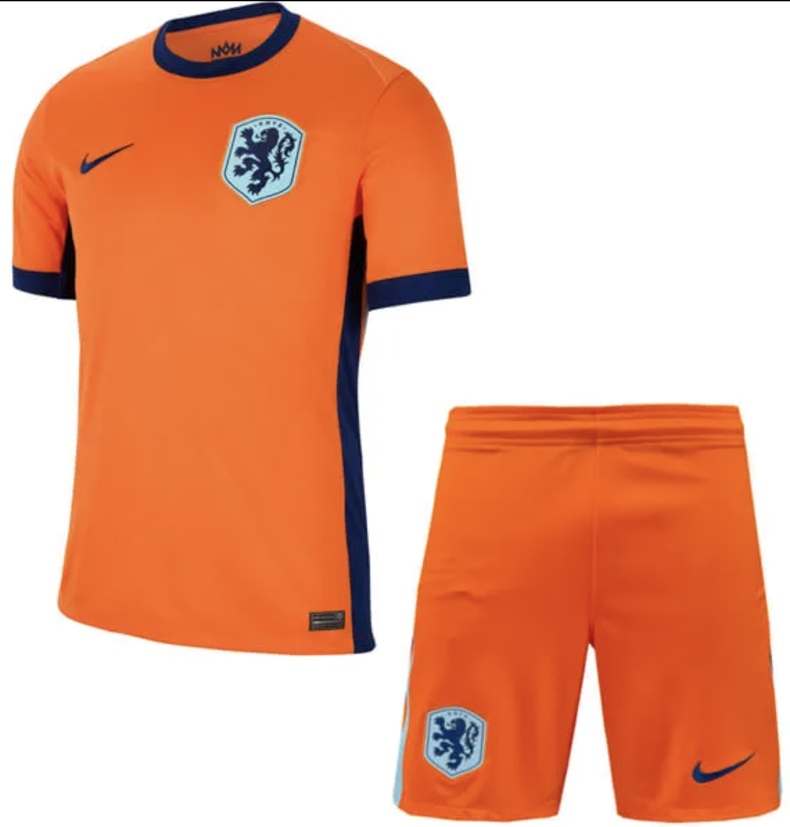 Netherlands Euro 2024 Home Supporter's Shirt & Shorts - Junior