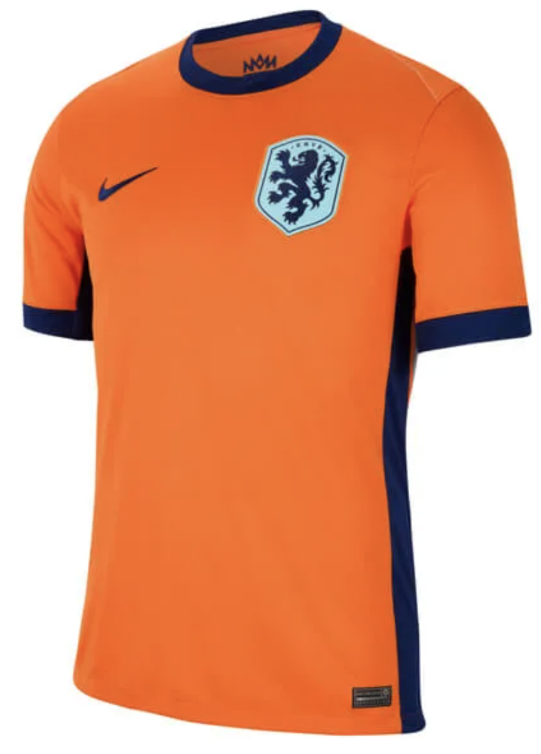 Netherlands Euro 2024 Home Supporter's Shirt - Adult