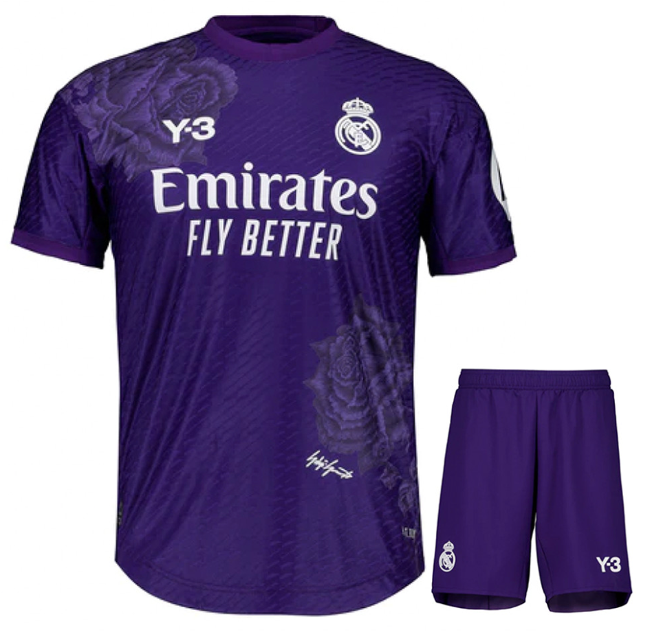 Real Madrid Y-3 Fourth 2023/24 Supporter's Shirt & Shorts - Juniors