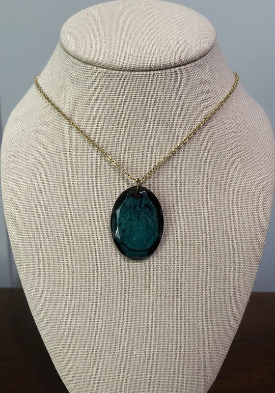 Green Oval Shape