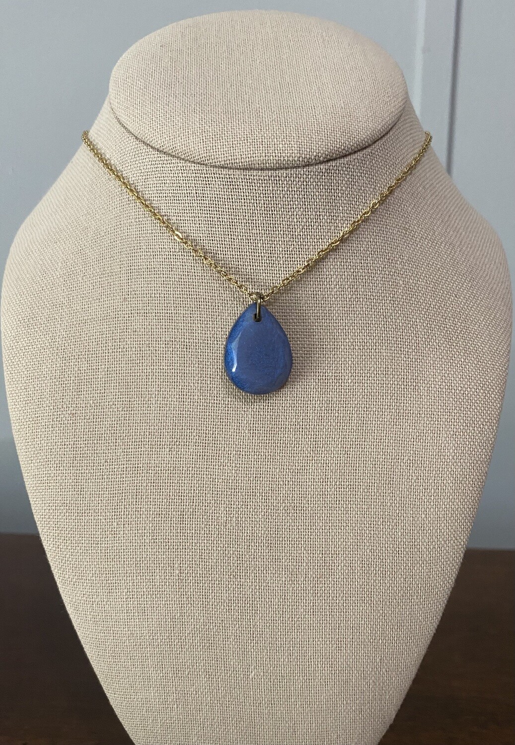 Light blue tear drop-smaller