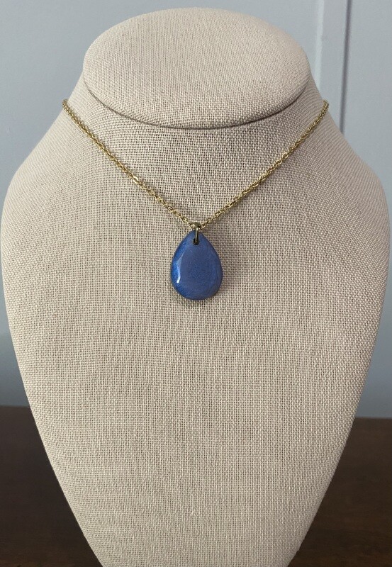 Light blue tear drop-smaller