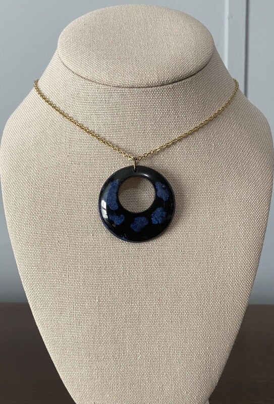 Black with Blue showing through