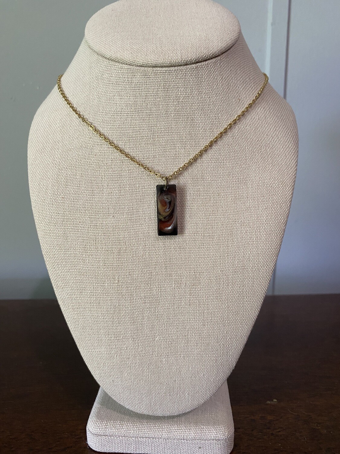 Rectangle Red, Black and Gold