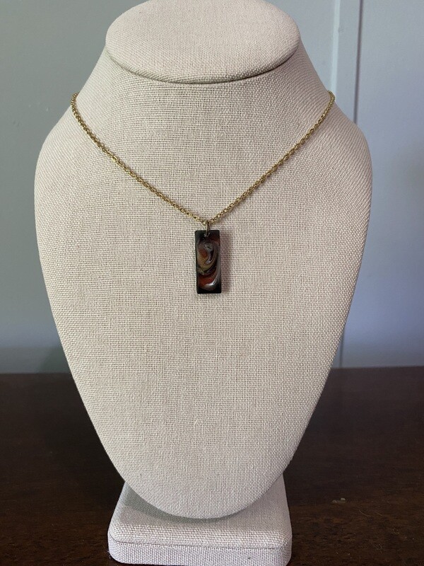 Rectangle Red, Black and Gold