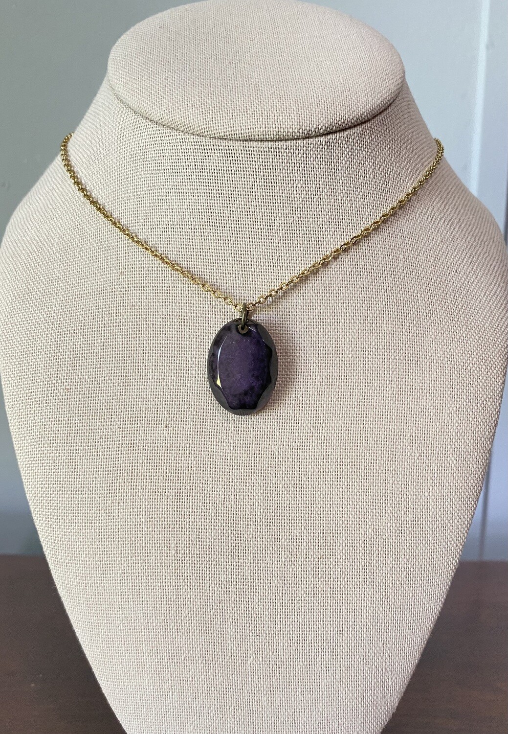Purple oval