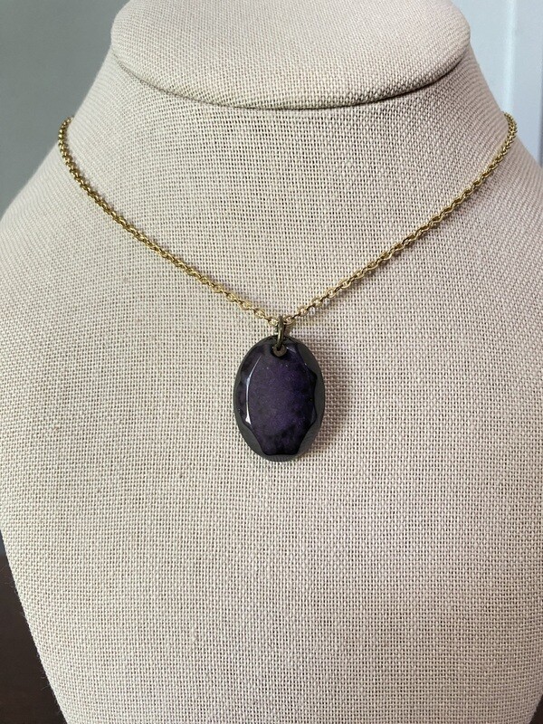 Purple oval