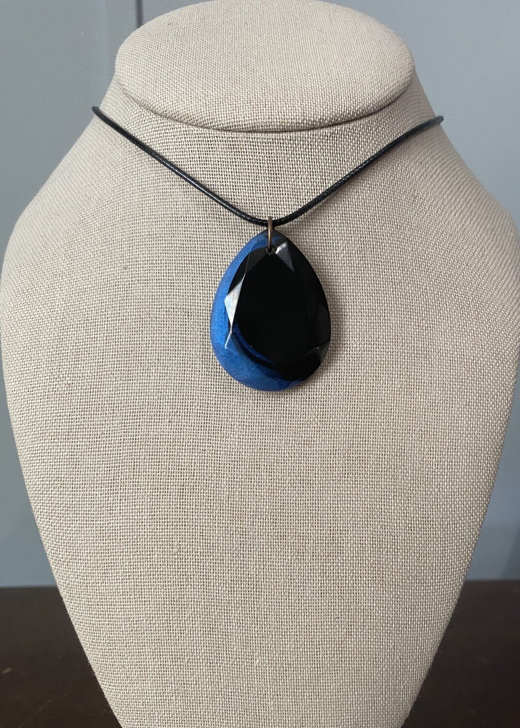Black and Blue Teardrop
