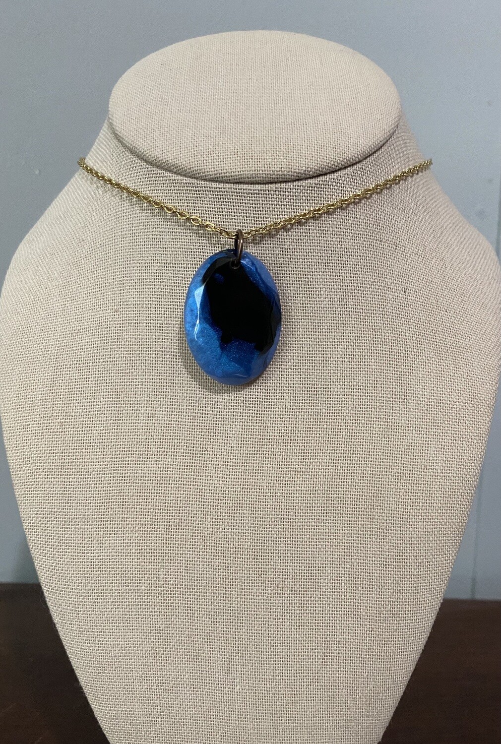 Black and Blue Oval