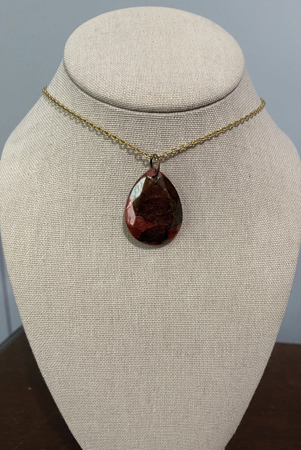 Red and Brown Teardrop