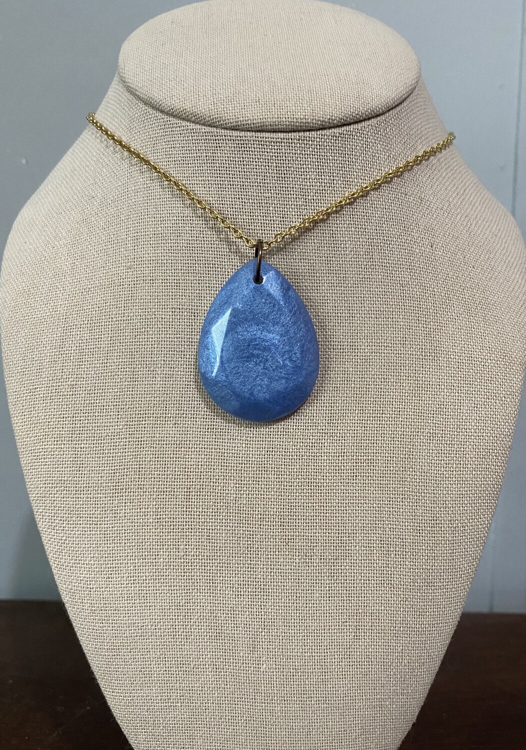 Blue Teardrop Large