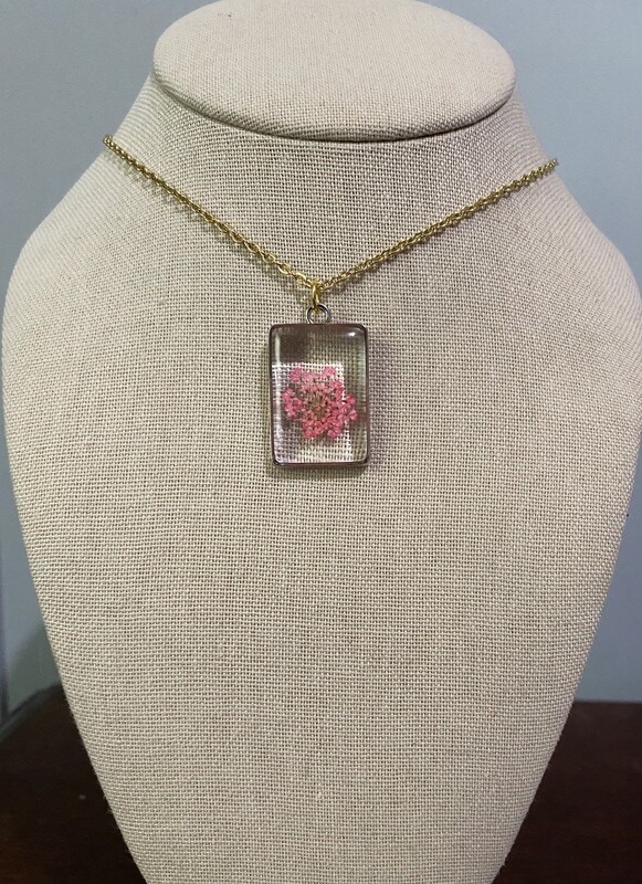 Pink Flower Rectangle