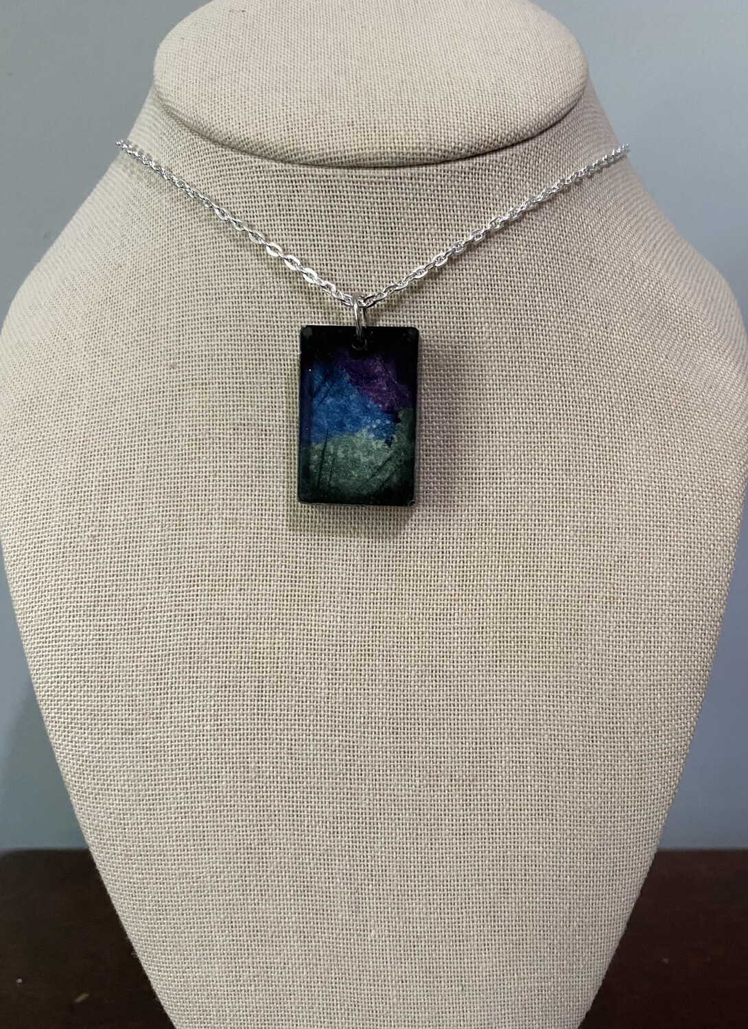 Black rectangle with multi color