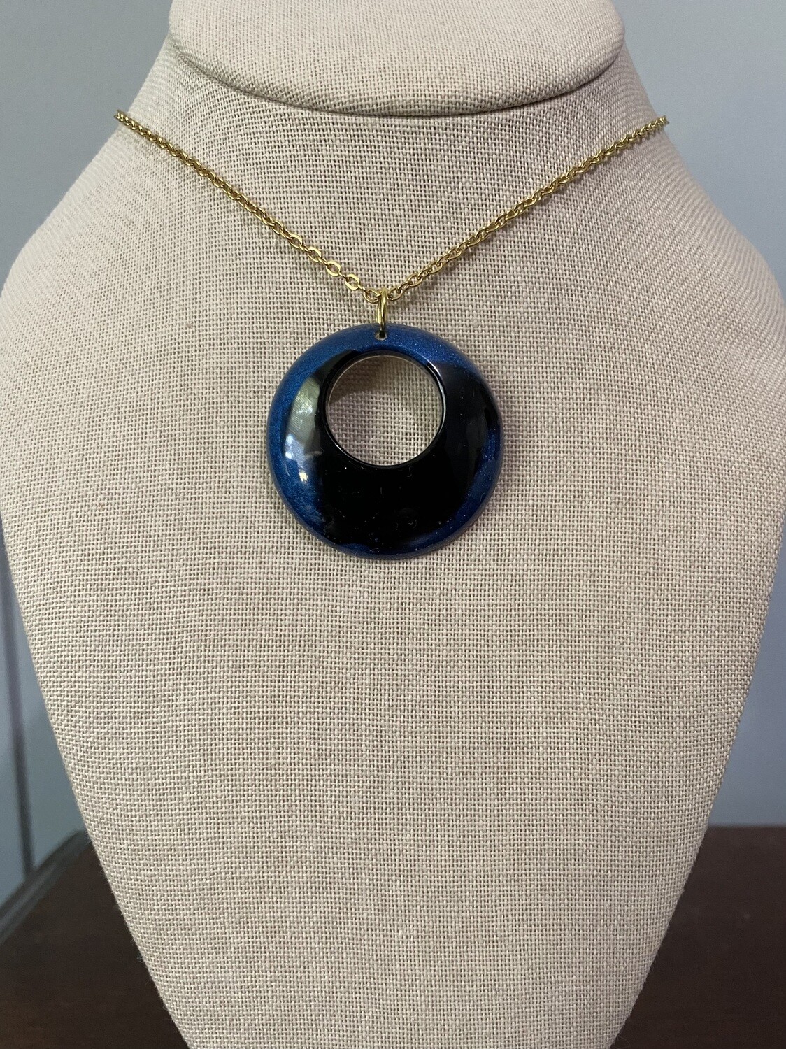 Blue and Black Circle