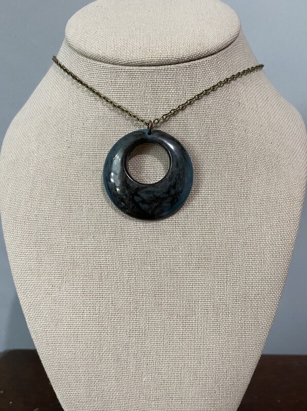 Teal and Gray Round