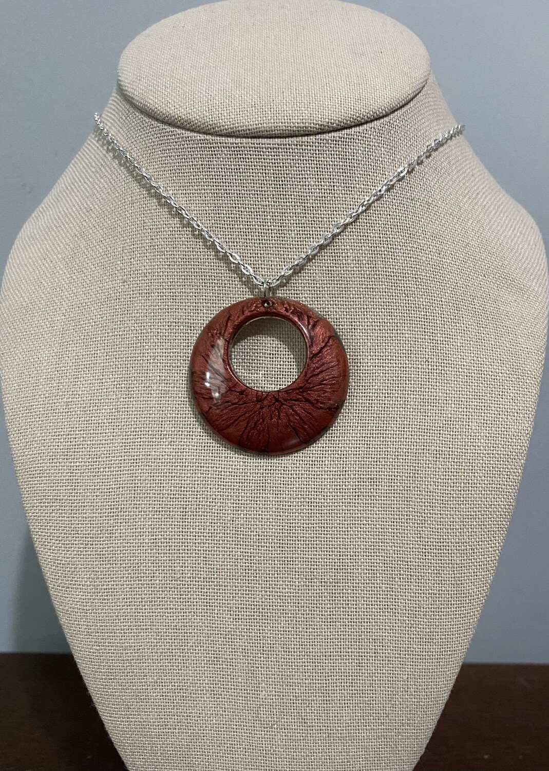 Red with Black Circle
