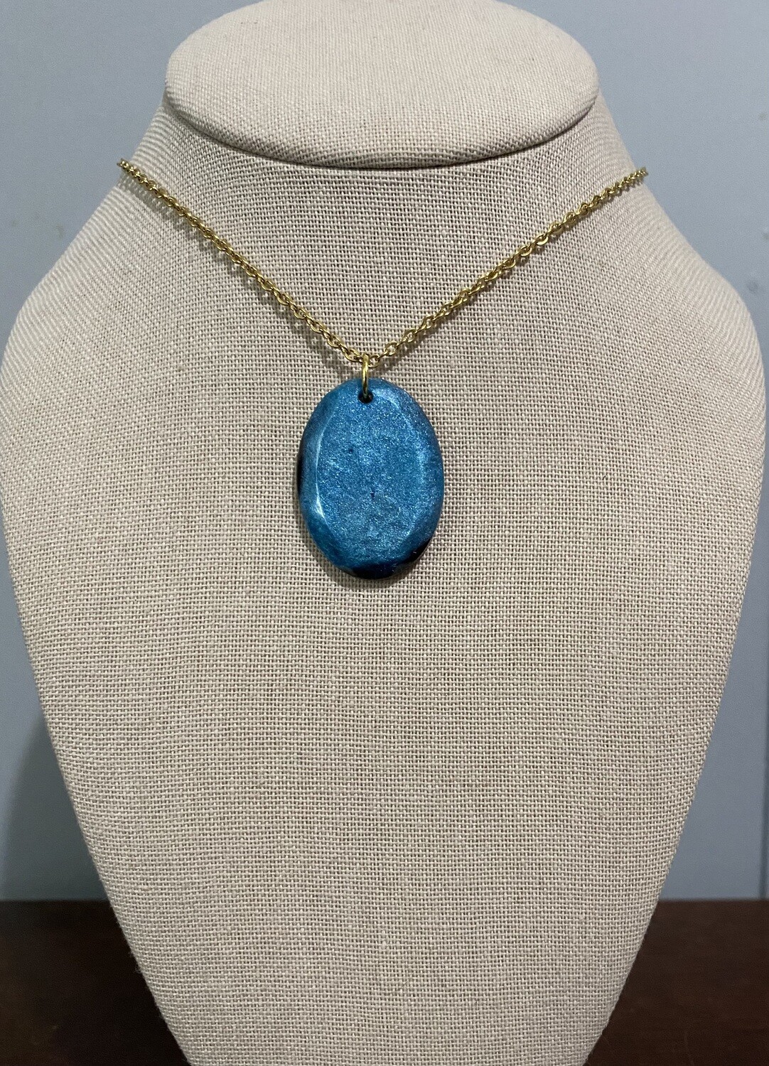 Effervescent Blue Oval