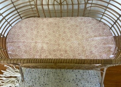 Pink Flowers Bassinet Sheet / Change Pad Cover