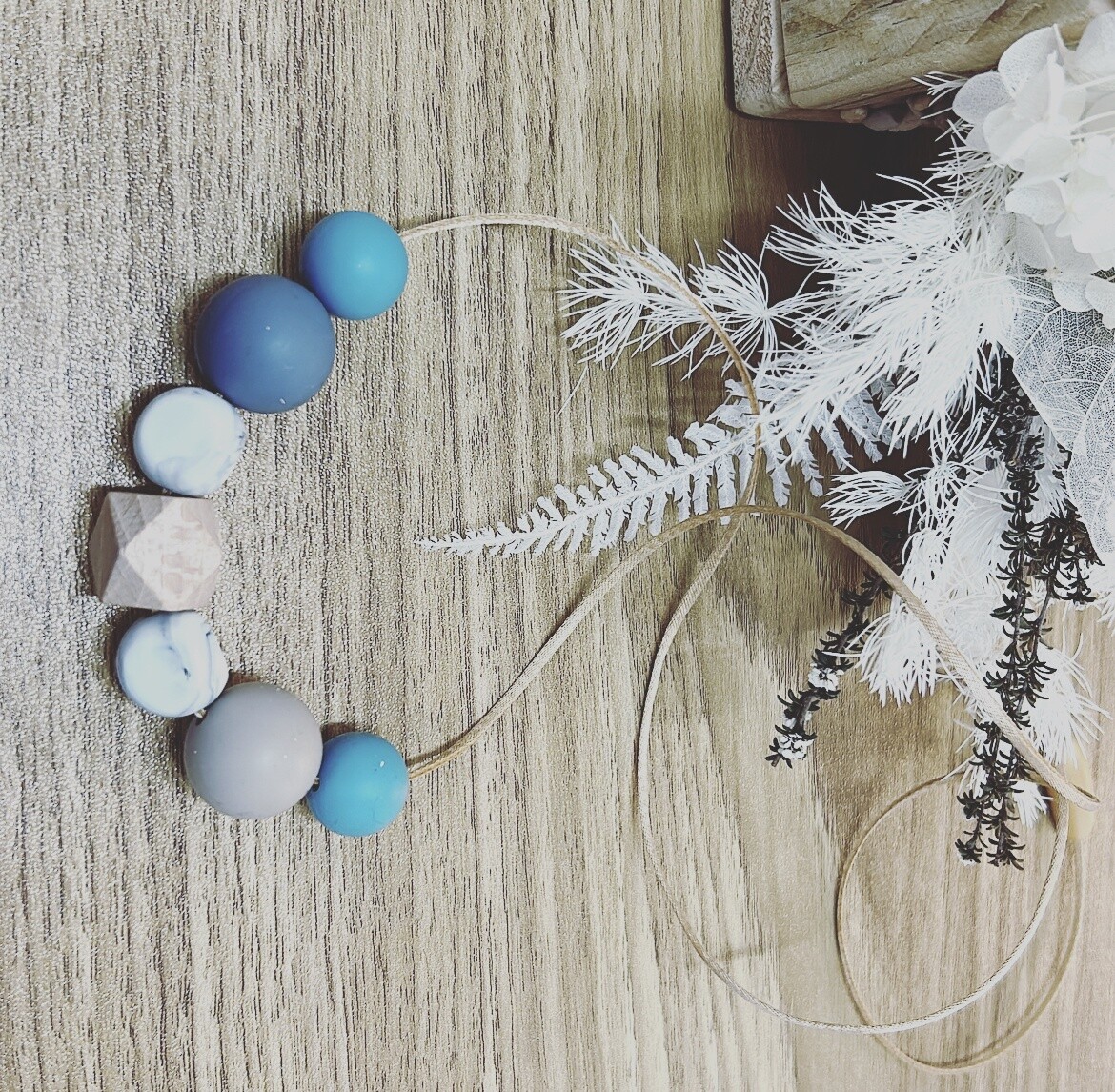 Blue Teething Necklace for Mum