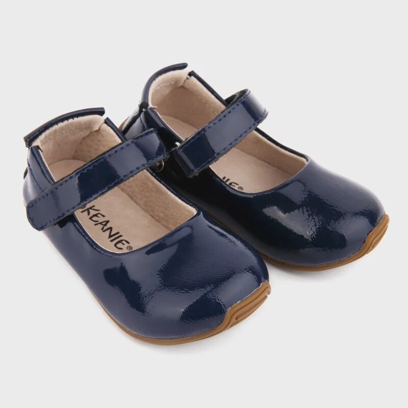 DESIGNED IN AUSKEANIE Toddler and Kids Leather Mary-Jane Shoes in Navy
