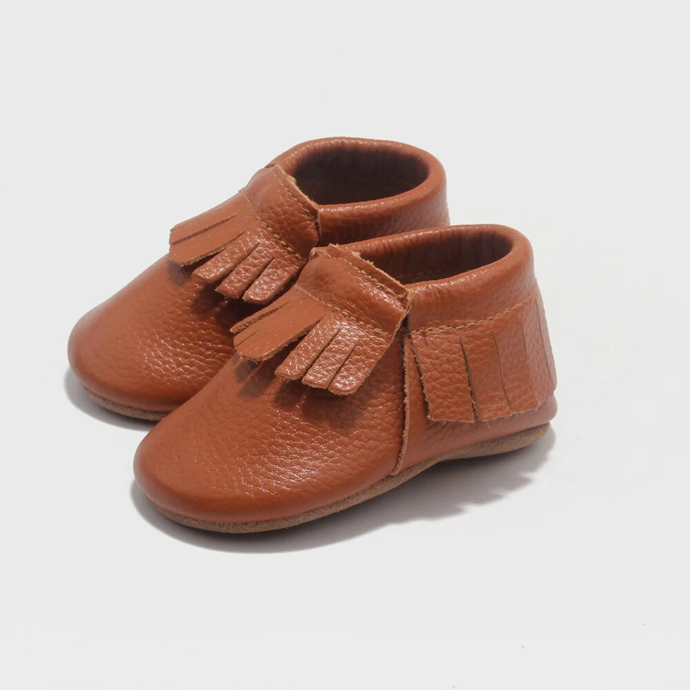Frill Moccasins - Brown