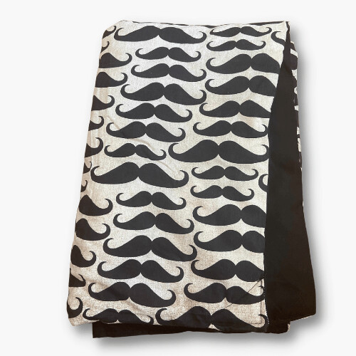Moustache Bassinet Blanket