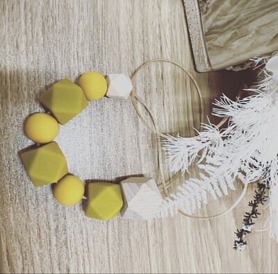 Mustard Teething Necklace for Mum