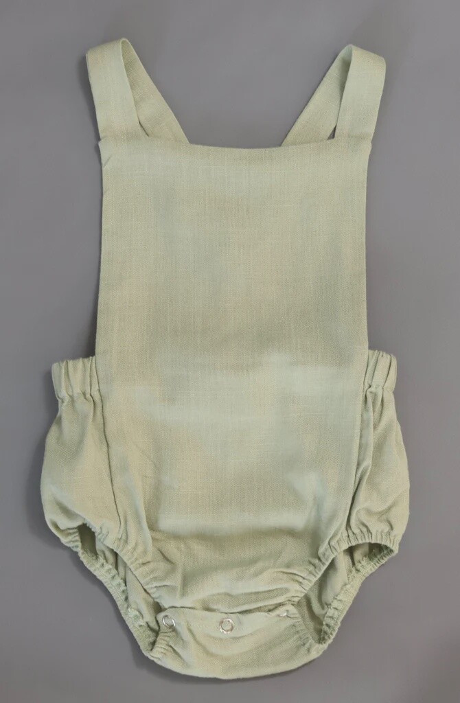Olive Linen Overalls