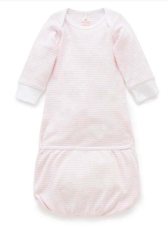 Pink Stripe Sleepsuit