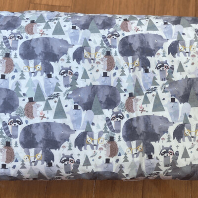 Raccoon and Animals Cot Quilt Cover and Insert