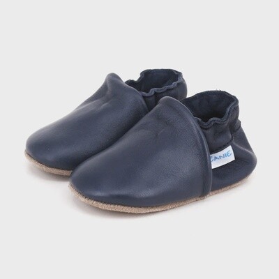 SKEANIE Classic Leather Pre-walker Shoes in Navy Blue