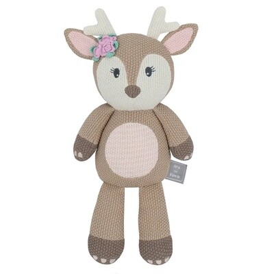 Ava the Fawn Knitted Plushie
