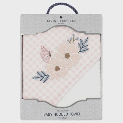 Hooded Towel - Butterfly Garden