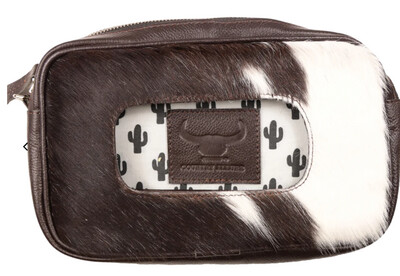 Betsy Cowhide Leather Baby Wipe Clutch