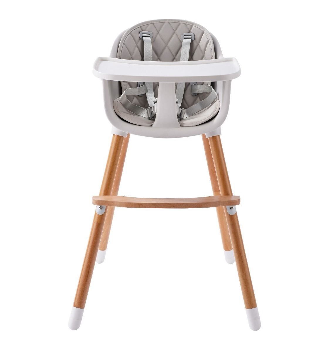 JOY BABY Amelia 2-in-1 Timber Highchair - Grey