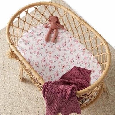 camille Organic Bassinet Sheet / Change Pad Cover