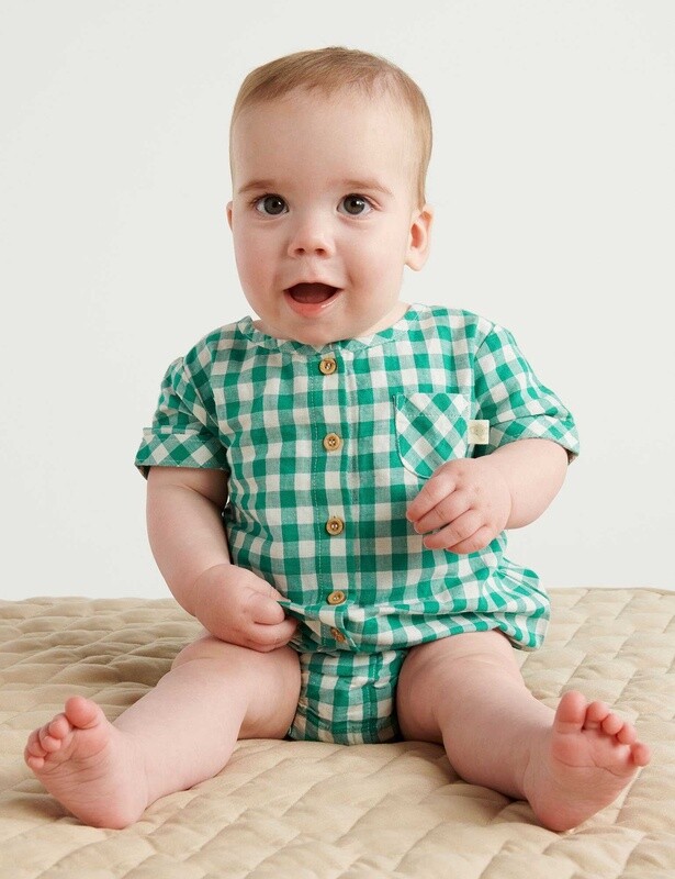Palm Gingham Bodysuit
