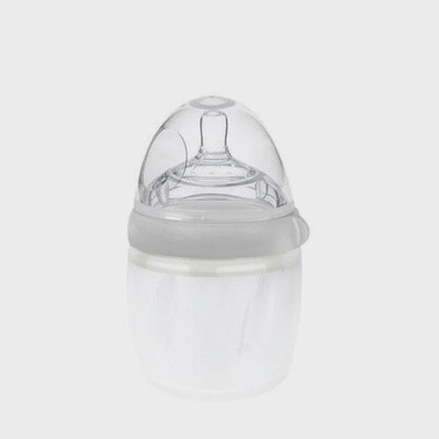 Haakaa Glass Bottle 120ml Slow Teat - Grey