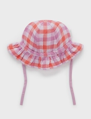 GINGHAM SUNHAT