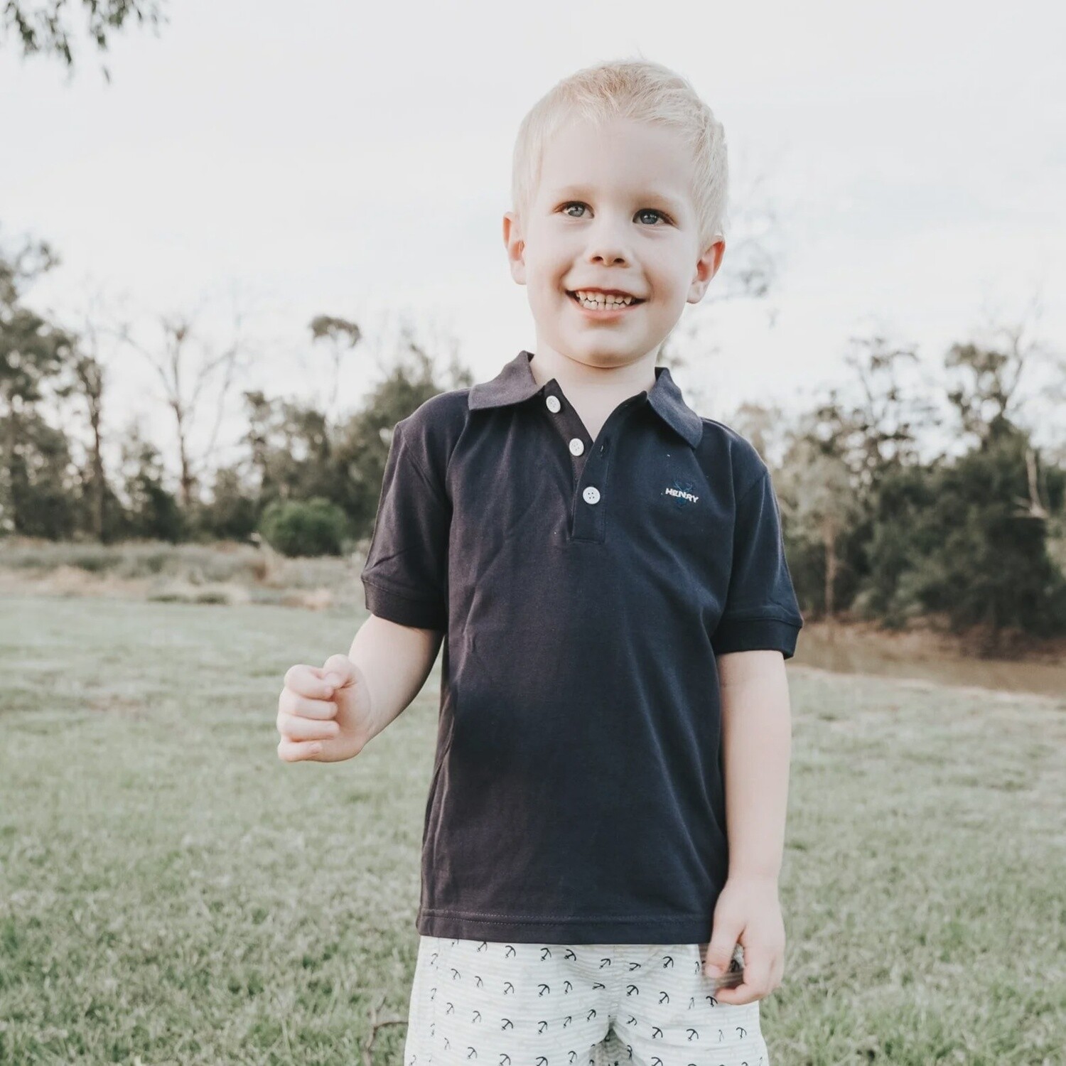 Boys Polo Shirt - Navy