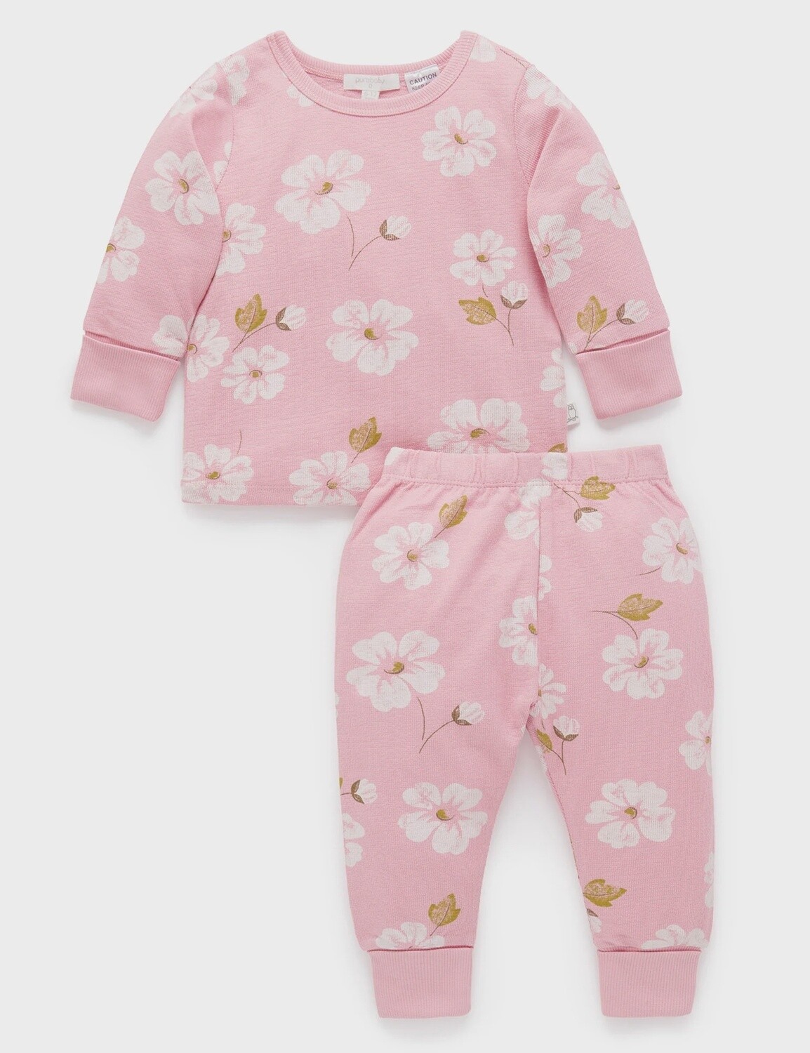 Wildflower Long Sleeve Textured PJ Set