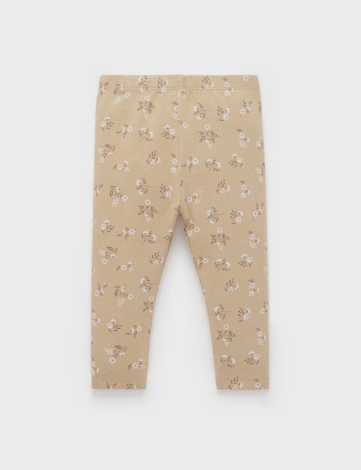 Thick Rib Leggings- Water Lily Print