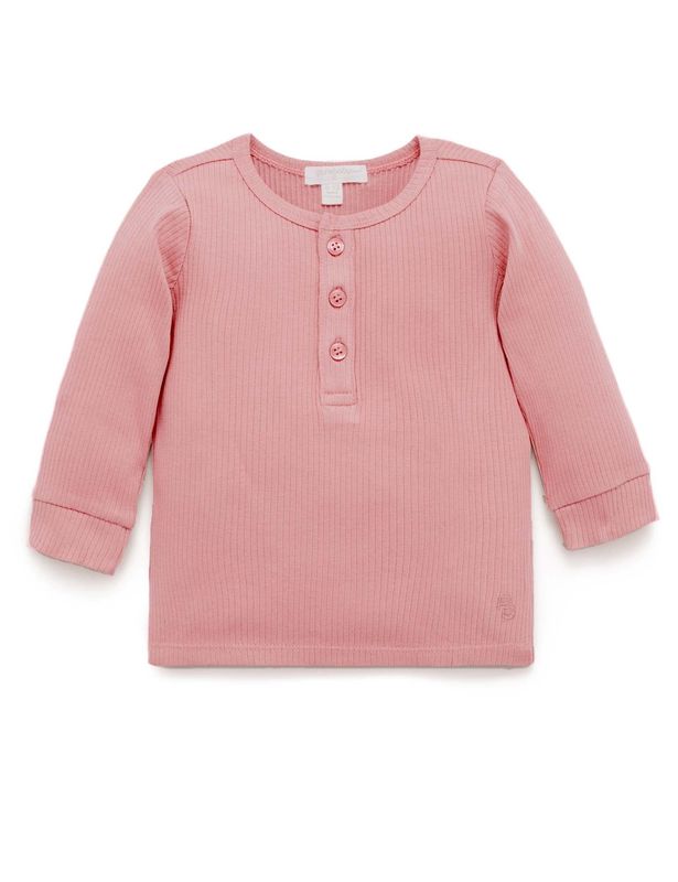 Crabapple Rib Henley Tee