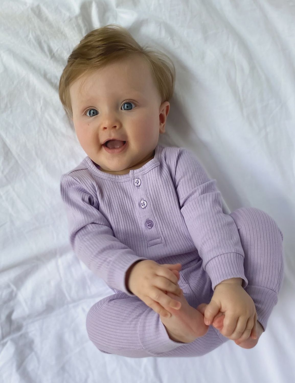 Lilac Rib Leggings