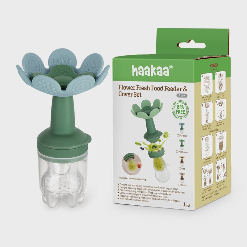 Flower Fresh Food Feeder &amp; Cover Set- Blush