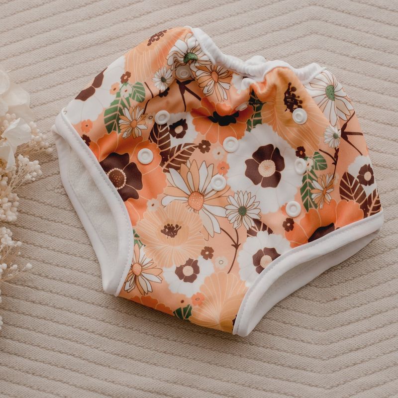 Training Pants-Retro Flowers