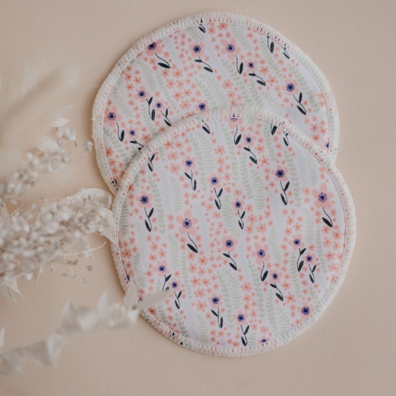 Reusable Breast Pads-Summer Blossom