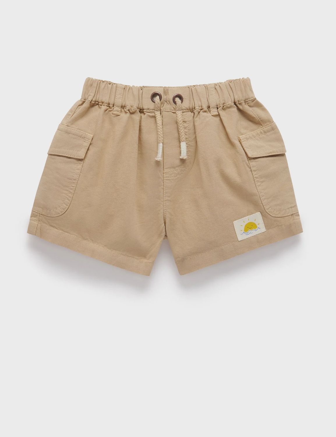 LINEN BLEND SHORT- Driftwood